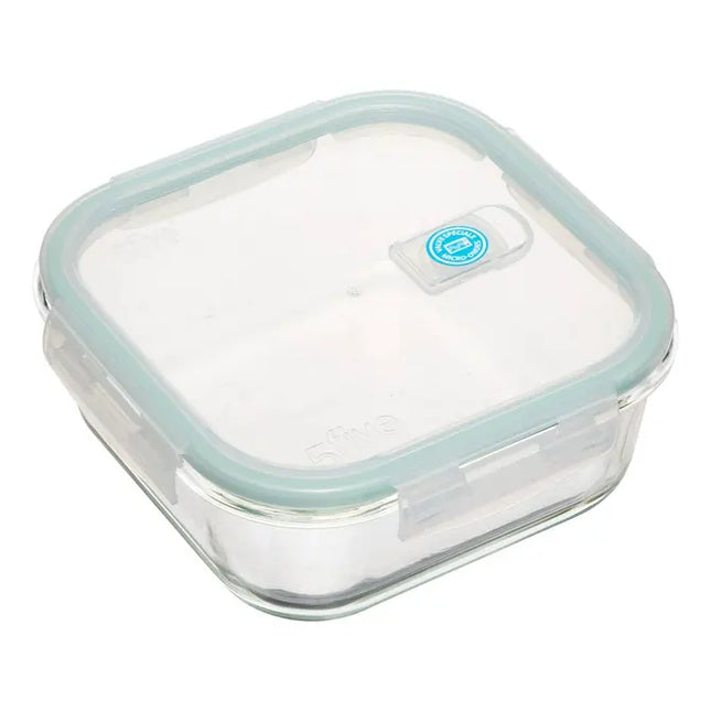 Pote de vidrio cuadrado "Clipeat" de 1,18 L- 146656