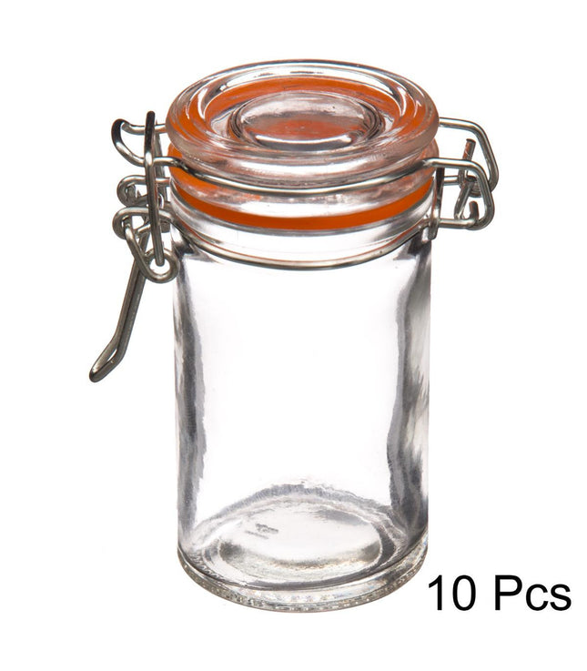 Set de 10 potes de vidrio de 75ml - 146691