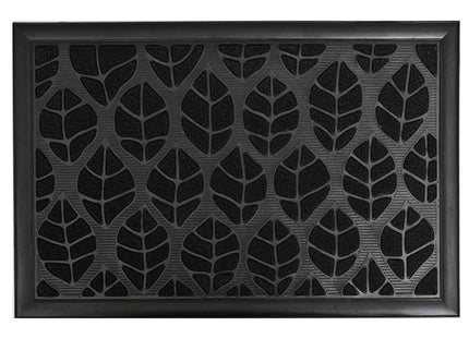 Felpudo de goma y polipropileno "Central Park" 40x60cm color negro - 1470895