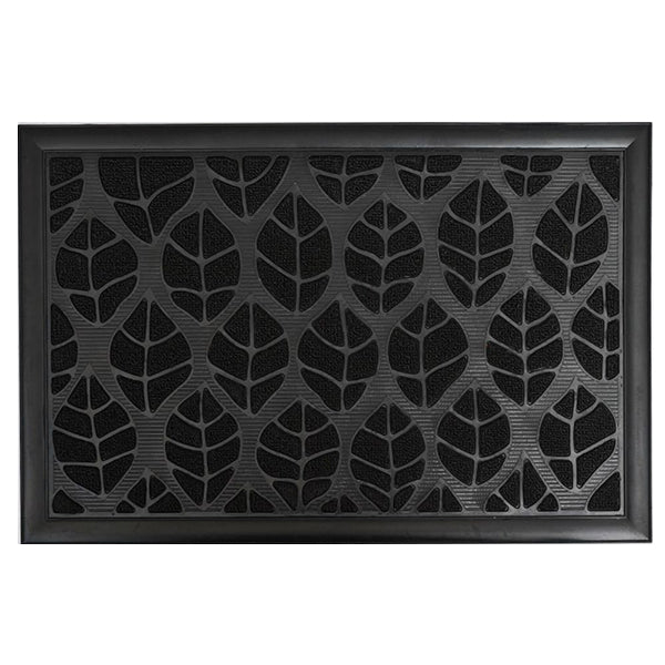 Felpudo de goma y polipropileno "Central Park" 40x60cm color negro - 1470895