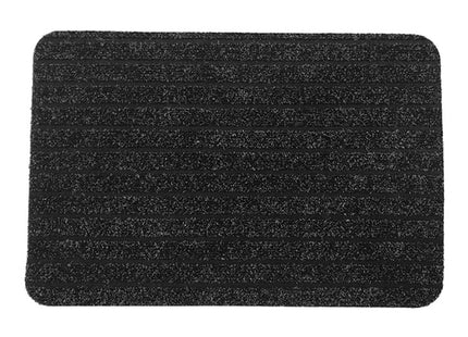 Felpudo de polipropileno/látex  "Chloe" 40x60cm color gris/negro - 14713940