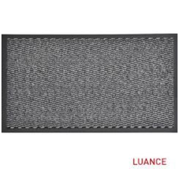 Felpudo lisa de Polipropileno/PVC 80x120 color gris - 1471793