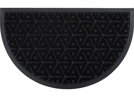 Felpudo de poliéster/goma "Wilson" 45x75cm media luna - 1472795