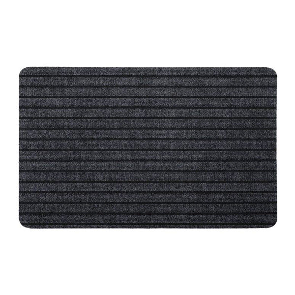 Felpudo de polipropileno/látex  "Chloe" 50x80cm color gris - 1473093