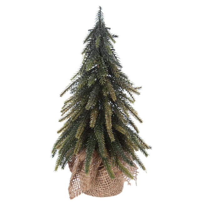 Árbol de Navidad de mesa con base de yute A27cm - 147790