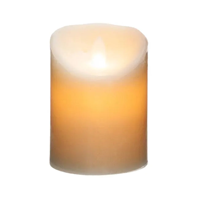 Vela LED cilíndrica de 7,5 x 10 cm, libre de aceite de palma - 148102A