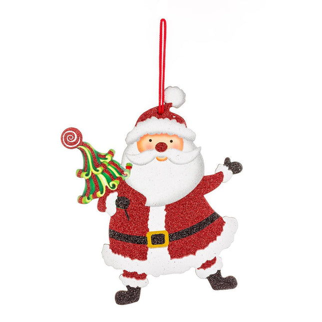 Deco navideña "Noel" forma plana y brillante L16cm - 148930