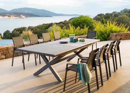 Mesa de jardín extensible de aluminio "Axiome" 10 plazas - 149020