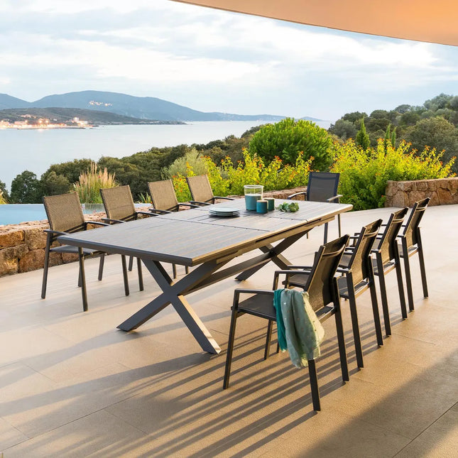 Mesa de jardín extensible de aluminio "Axiome" 10 plazas - 149020