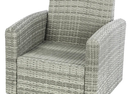 Mueble de jardín “Polynésia” de 4 plazas en aluminio y resina - 149403