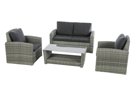 Mueble de jardín “Polynésia” de 4 plazas en aluminio y resina - 149403