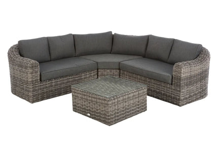 Mueble de jardín esquinero de 5 plazas "Mooréa" savana - 149481