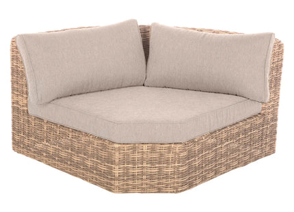 Mueble de jardín esquinero de 5 plazas "Mooréa" savana - 149481A