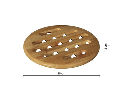 Posa platos redondo de bambú D18cm - 150041