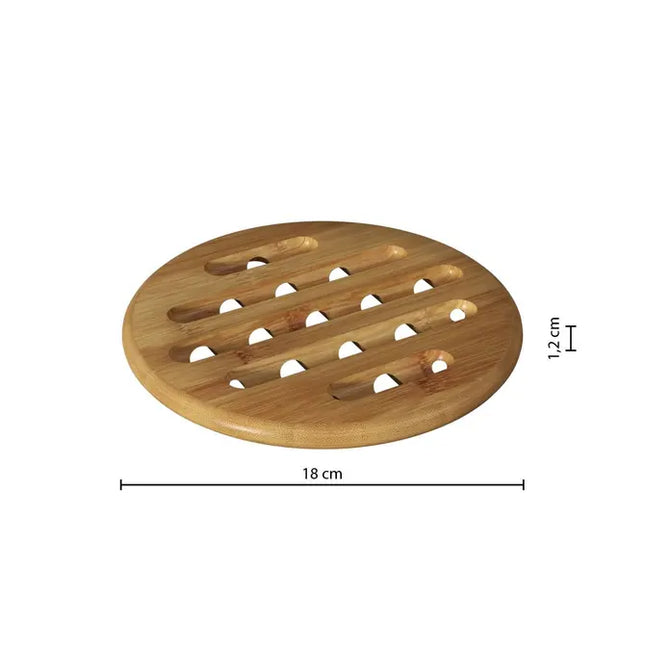 Posa platos redondo de bambú D18cm - 150041