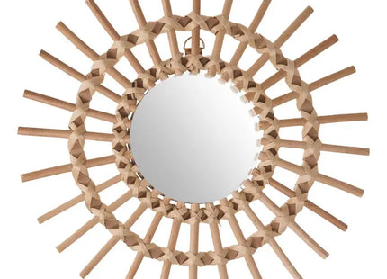 Espejo de sol de ratán, 30 cm de diámetro -  150683