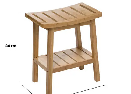Taburete con pequeño almacenaje extra en Bambú - 174605