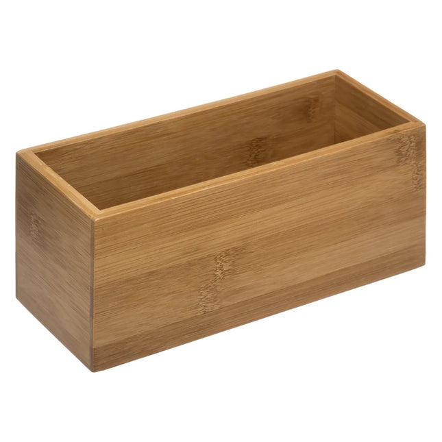 Organizador de bambú rectangular 23x9x9,5 para baño - 150731