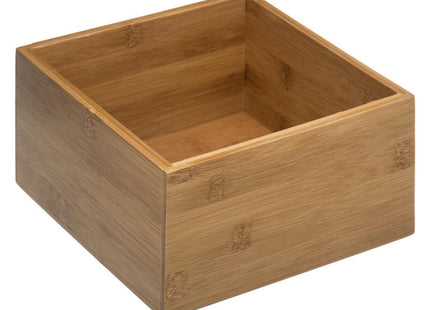 Organizador de bambú 18x18x9,5 cm para baño - 150733