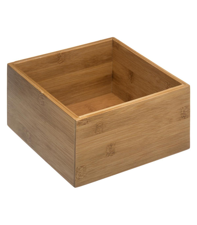 Organizador de bambú 18x18x9,5 cm para baño - 150733