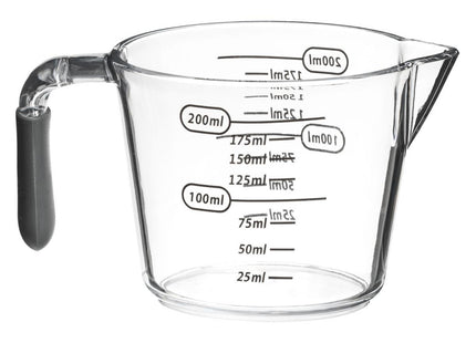 Vaso medidor con asa 200ml gris - 151120