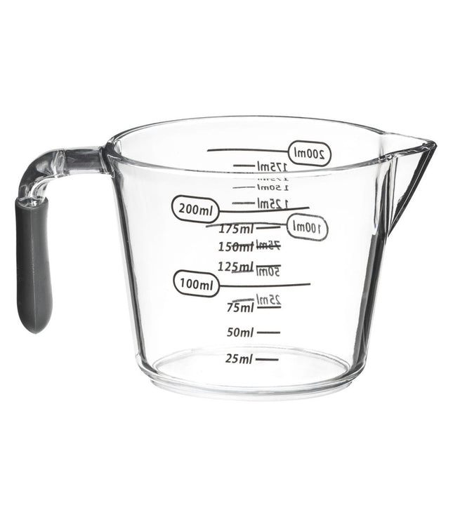 Vaso medidor con asa 200ml gris - 151120