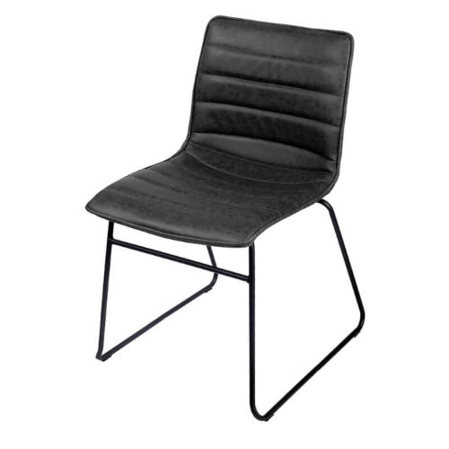 Silla cuadrada "Simi" negro A47cm - 151175