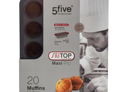Molde de silicona maxi 20 muffins "Silitop" - 151368