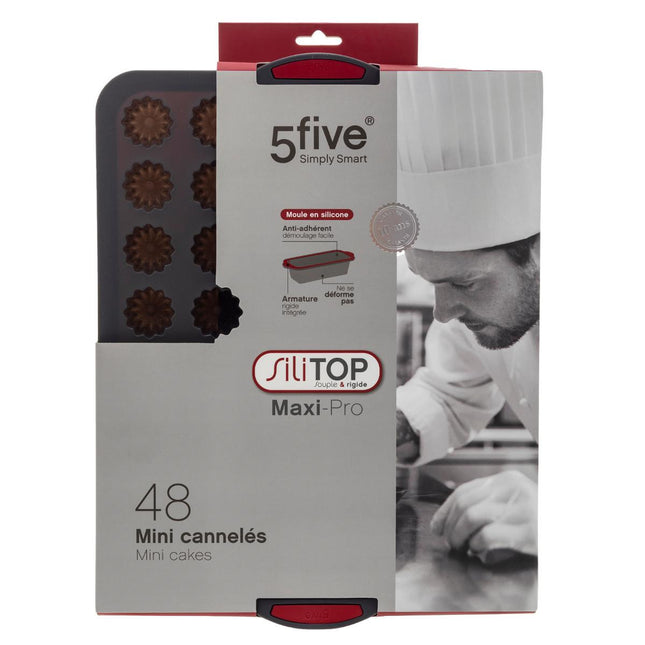 Molde para 48 Cannelés tamaño maxi en silicona "Silitop" - 151371