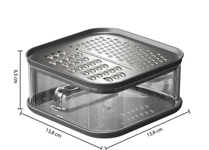 2 ralladores de acero inoxidable con caja recolectora - 151435
