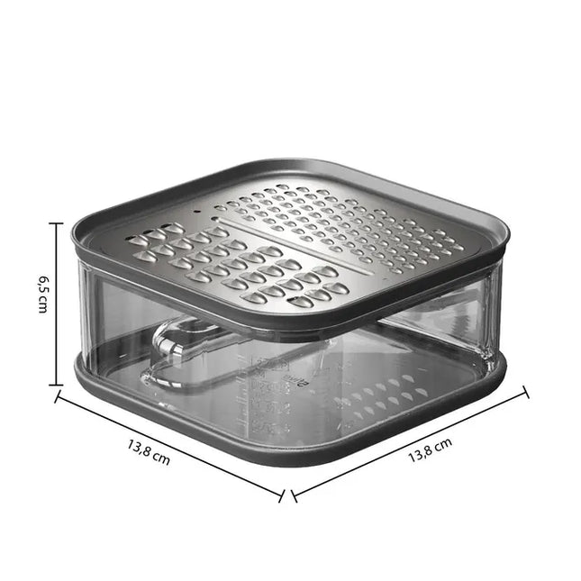 2 ralladores de acero inoxidable con caja recolectora - 151435