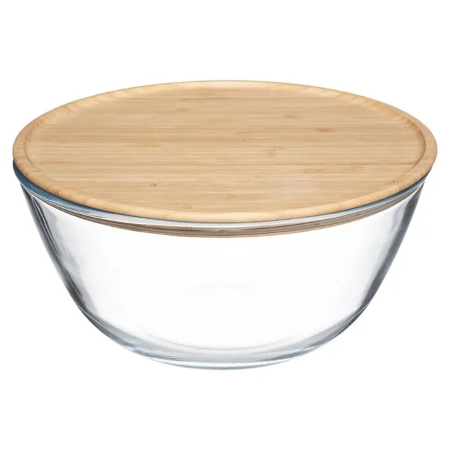 Ensaladera 23 cm de diámetro, tapa de bambú - 151462