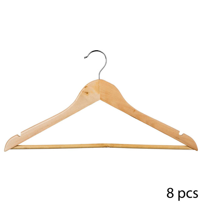 Percha de madera x8 - 151505