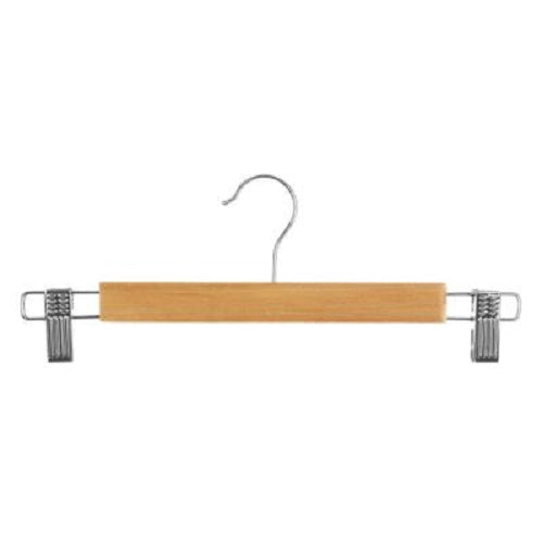 Set de 2perchas de madera clip metal - 151518C