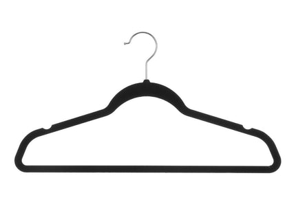 Juego de 8 perchas de fieltro negro - 151525