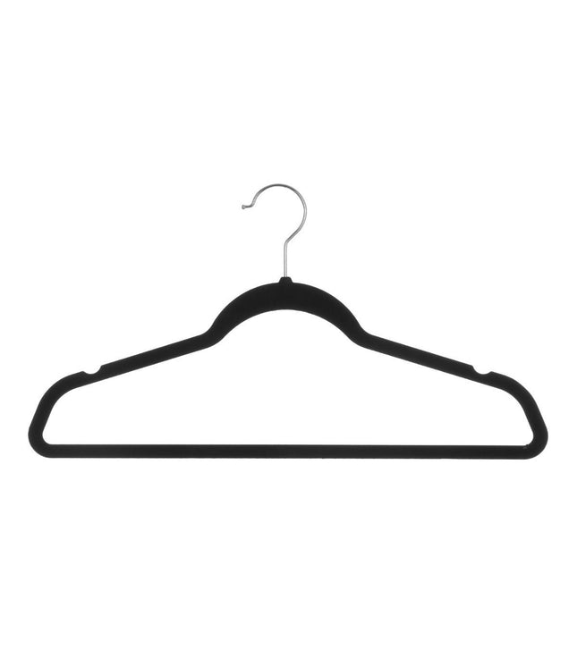 Juego de 8 perchas de fieltro negro - 151525