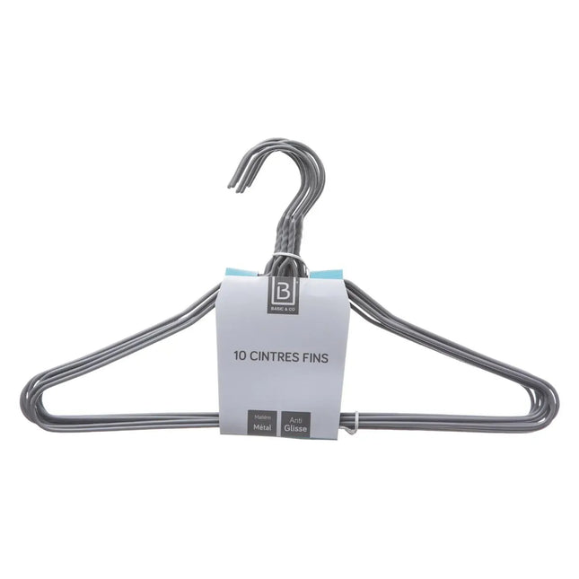 10 perchas de metal - 151527