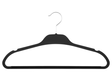 Juego de 5 perchas de goma negra - 151544