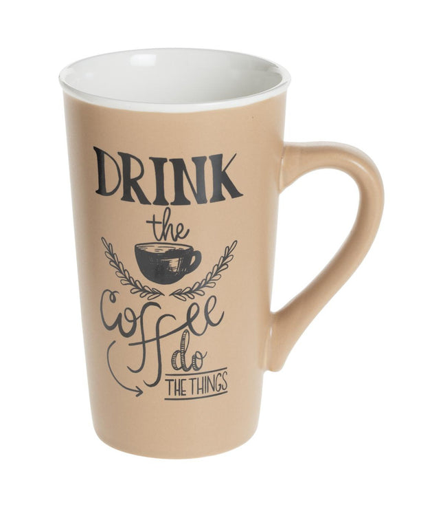 Taza "Hot drink" alta de porcelana 50cl - 154498