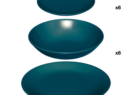 Set de platos en loza  "Colorama" de 18 piezas - 154520I