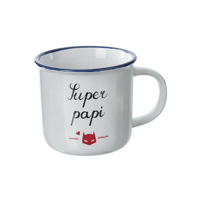 Taza "Dulces Palabras" de loza esmaltada 40cl - 154546