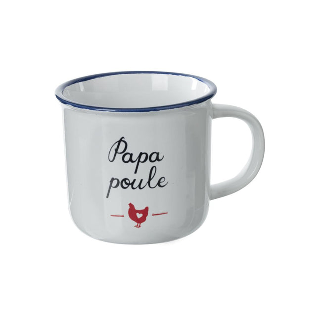 Taza "Dulces Palabras" de loza esmaltada 40cl - 154546