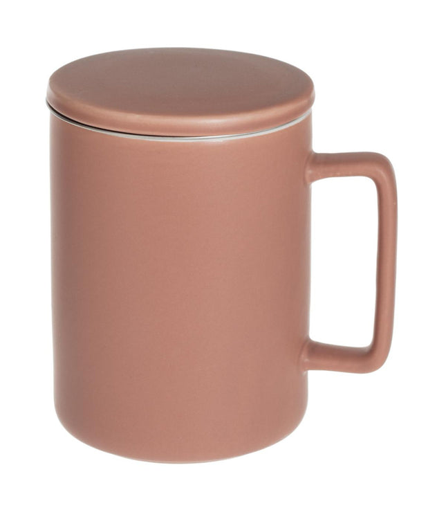 Taza té "Nature" de porcelana 40cl terracota - 154609B