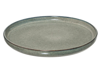 Plato de postre "Terre Inconnue" D21cm en loza verde - 154636C