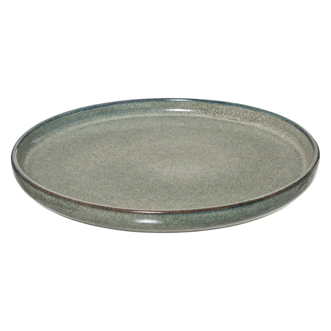 Plato de postre "Terre Inconnue" D21cm en loza verde - 154636C
