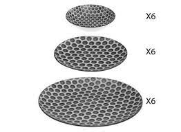 Set de platos de 18 Piezas en porcelana decoración Bohemia Redonda - 154723C