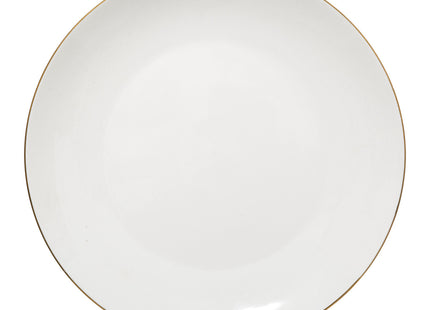 Plato llano de porcelana D27cm colección "Petit salon" - 154861