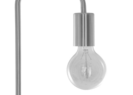 Velador de pie "Keli" de metal plateado H150 - 155381