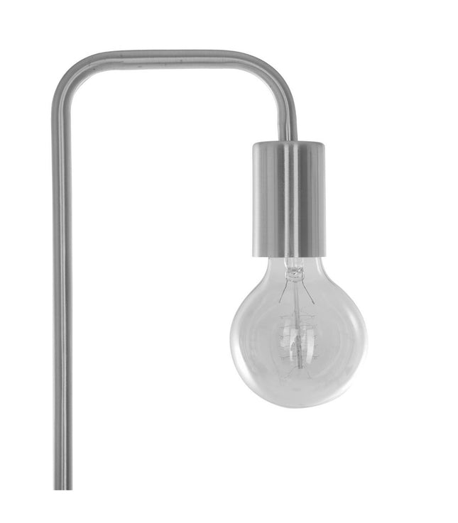 Velador de pie "Keli" de metal plateado H150 - 155381