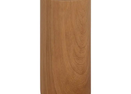 Jarrón cilíndrico "Sao" cerámica marrón, 20 cm de alto - 155614A